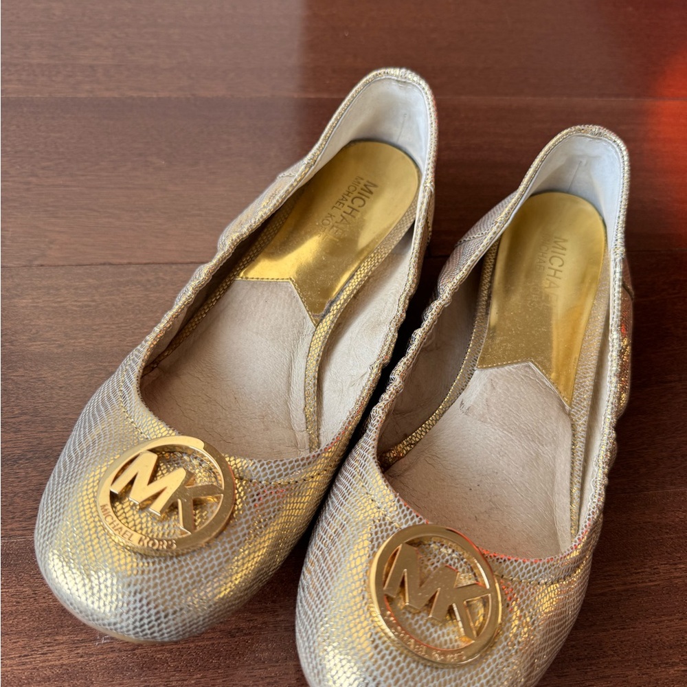 Vintage Michael Kors Women’s Gold Ballet Flats